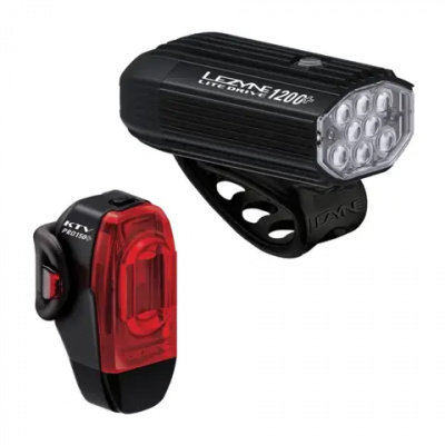 Lezyne Lite Drive 1200+/KTV Drive Pro+ Light Set Black