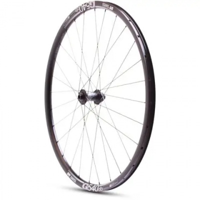 M Part Gravel 700c Disc Front Wheel 12x100mm Clincher DT370/G540TLR 28H Black