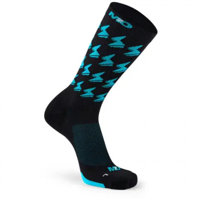 M2O Bolt Crew Plus Compression Socks Black/Blue