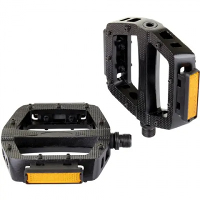 MPart Primo Alloy Platform Pedal with Screw Pins 9/16in Black