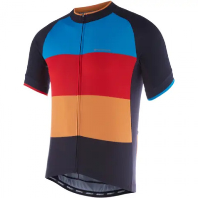 Madison Peloton SS Jersey Colour Blocks Black