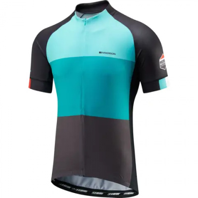Madison Sportive Half-Zip SS Jersey Blue