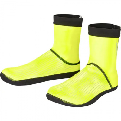 Madison Stellar Reflective Open Sole Overshoes Black/Hi-Viz Yellow