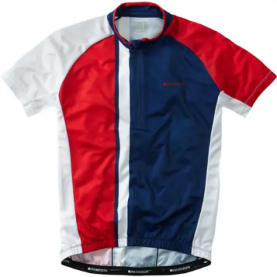 Madison Tour SS Jersey White/Blue/Red