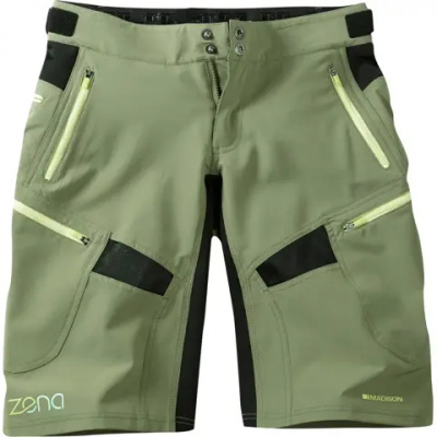 Madison Zena Womens Shorts Olive Green