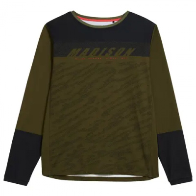 Madison Zenith LS Thermal MTB Jersey Olive
