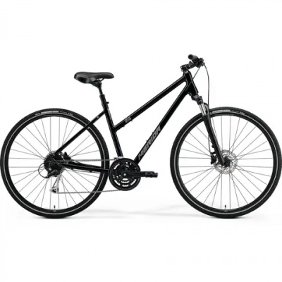 Merida Crossway 100 Low Hybrid Bike 2022 Black/Silver