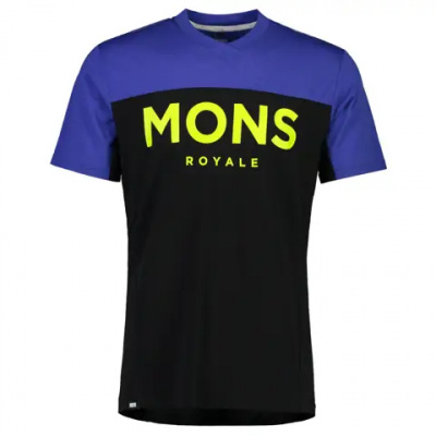 Mons Royale Redwood Enduro VT SS Jersey Ultra Blue/Black