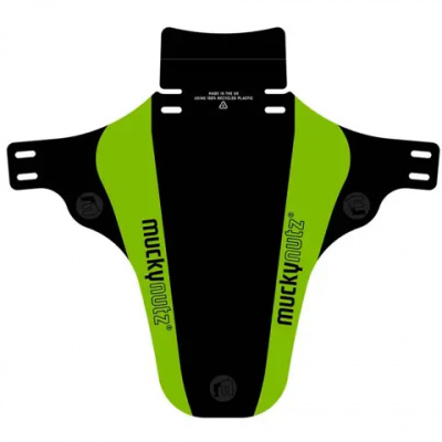 Mucky Nutz Face Fender V2 Front Mudguard Black/Green