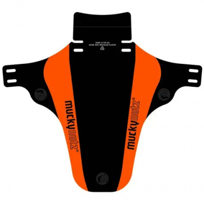 Mucky Nutz Face Fender V2 Front Mudguard Black/Orange