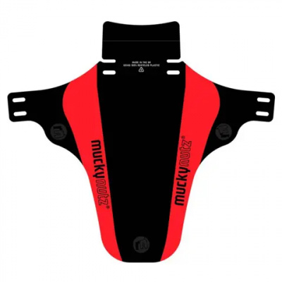 Mucky Nutz Face Fender V2 Front Mudguard Black/Red