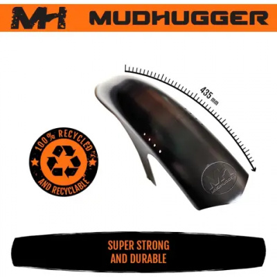 Mudhugger Front or Rear Mini Hugger MTB Mudguard Black