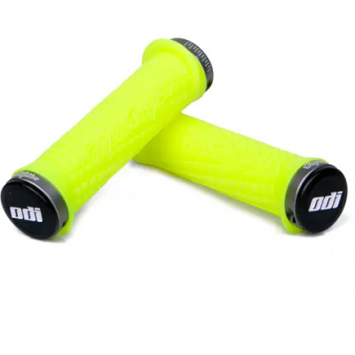ODI Troy Lee Designs Lock-On MTB Handlebar Grips 130mm Yellow/Grey