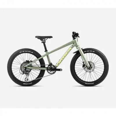 Orbea MX 20 Team Disc Kids Bike 2024 Metallic Green Artichoke/Yellow