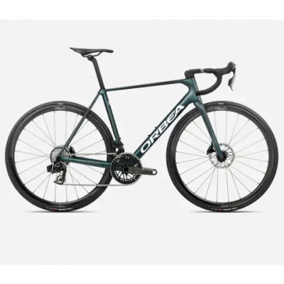 Orbea Orca M21 eTeam Road Bike 2026 Escape Green/Carbon View Matt