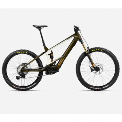 Orbea Wild M-Team Mullet Electric Bike 2026 Caramel Carbon View/Cream White