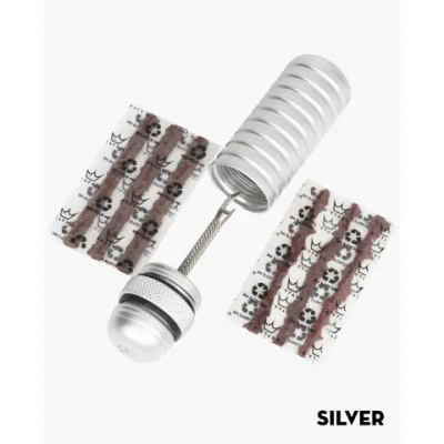 Peatys Holeshot Tubeless Puncture Plugger Kit Silver