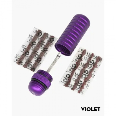 Peatys Holeshot Tubeless Puncture Plugger Kit Violet