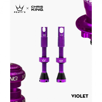 Peatys x Chris King Tubeless MK2 Valves Violet