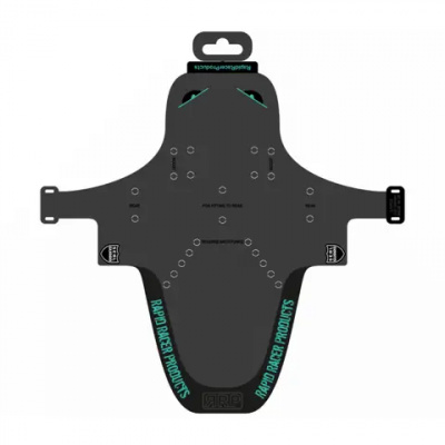 Rapid Racer Product EnduroGuard Mudguard Black/Turquoise