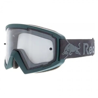 Red Bull Spect MX Goggles Petrol Green/Grey/Light Grey Flash Lens
