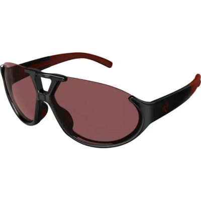Ryder Poly Straz Sunglasses - Black-Red/Rose Lens Anti-Fog