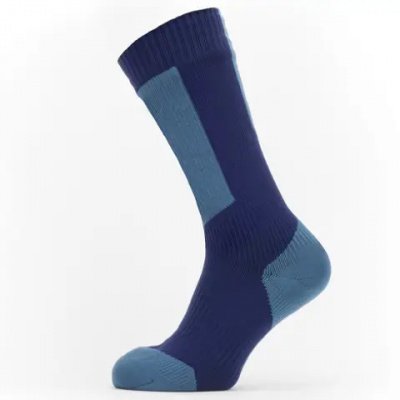 SSkinz Waterproof Cold Weather Knee Length Sock Navy Blue/Red