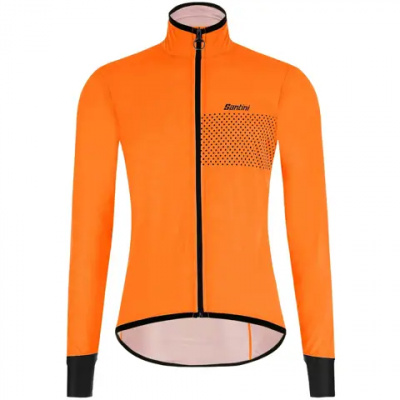Santini AW Guard Nimbus Pocketable Rain Shell Flashy Orange