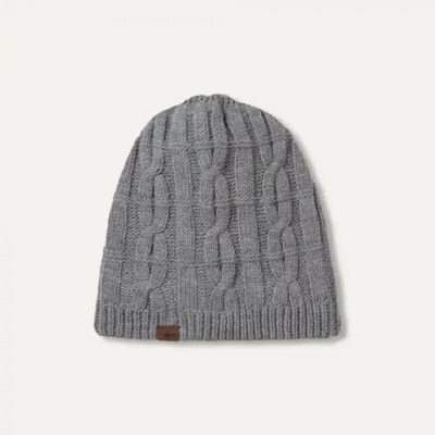 SealSkinz Blakeney Waterproof Cold Weather Cable Knit Beanie Grey