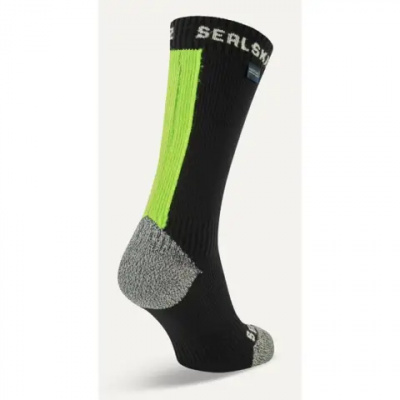 SealSkinz Briston Waterproof All Weather Mid Length Sock with Hydrostop Yellow