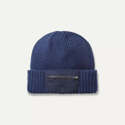 SealSkinz Colby Waterproof Zipped Pocket Knitted Beanie Blue