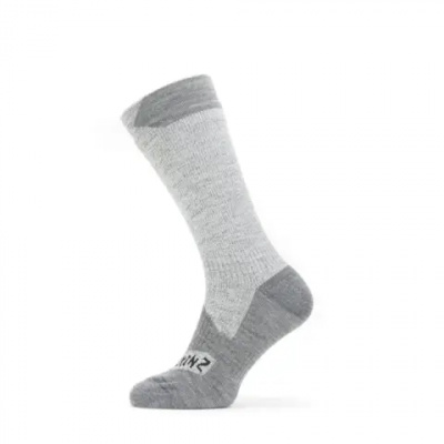 SealSkinz Raynham Waterproof All Weather Mid Length Sock Grey/Grey Marl