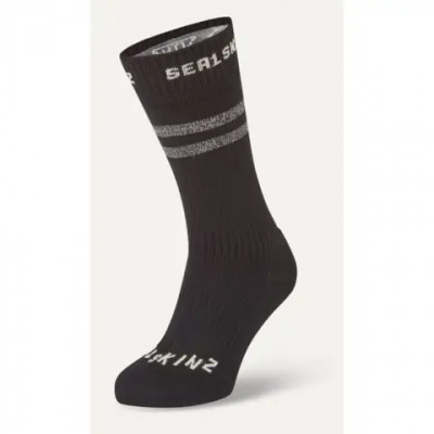 SealSkinz Runton Waterproof Cold Weather Mid Length Sock with Hydrostop Black