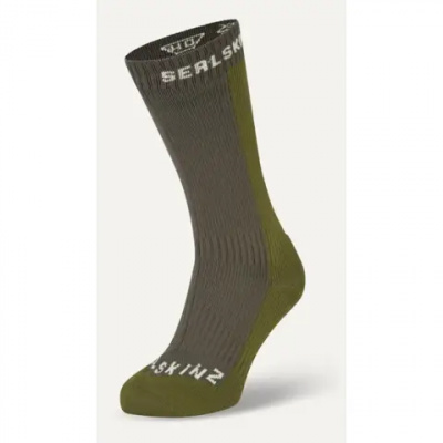 SealSkinz Starston Waterproof Cold Weather Mid Length Sock Olive