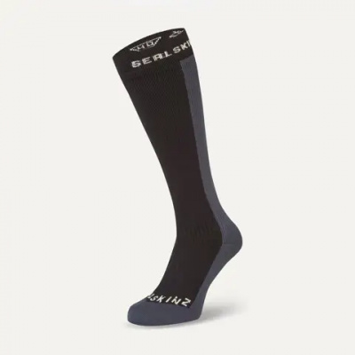 SealSkinz Worstead Waterproof Cold Weather Knee Length Sock Black