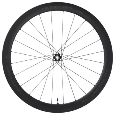 Shimano Ultegra R8170 C50 TL Disc Carbon Clincher 50mm 700c Front Road Wheel 12x100 E-Thru Black