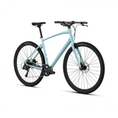 Specialized Sirrus X 1.0 2025 Hybrid Bike Gloss Sea Foam / Dune White Reflective