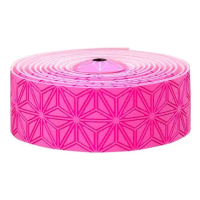 Supacaz Super Sticky Kush Bar Tape Neon Pink/Neon Pink Plugs