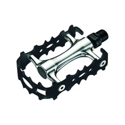 SystemEx M700 Road Flat Pedal 9/16in Black/Silver