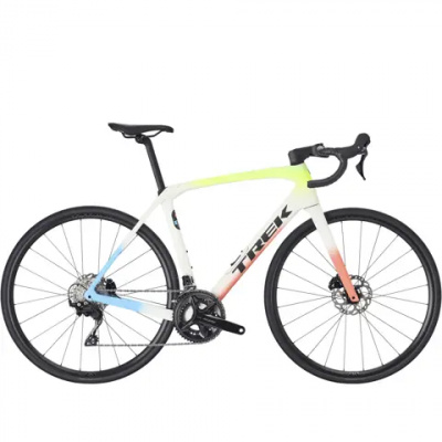 Trek Domane SL 5 Road Bike 2026 Era White/Glowstick/Coral Fade