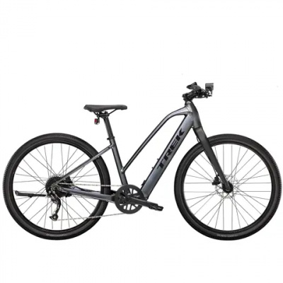 Trek Dual Sport+ 2 Electric Hybrid Bike Galactic Grey
