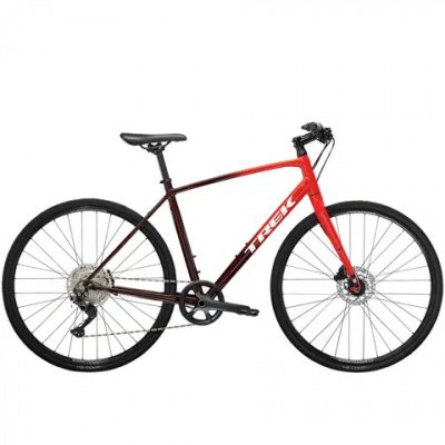 Trek FX 3 Disc Hybrid Bike 2023 Viper Red/Bobra Blood