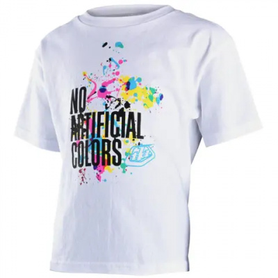 Troy Lee Designs 40th Holiday No Artificial Colors Kids Short Sleeve T-Shirt / White