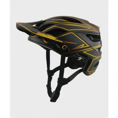 Troy Lee Designs A3 MIPS Helmet Pinstripe Black