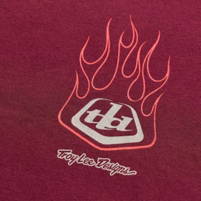 Troy Lee Designs Flame2 Short Sleeve T-Shirt Sangria