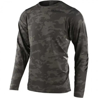 Troy Lee Designs Skyline Chill LS MTB Jersey Camo Green