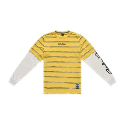 Troy Lee Designs Skyline Fakie Ride Long Sleeve T-Shirt Stripe Butter