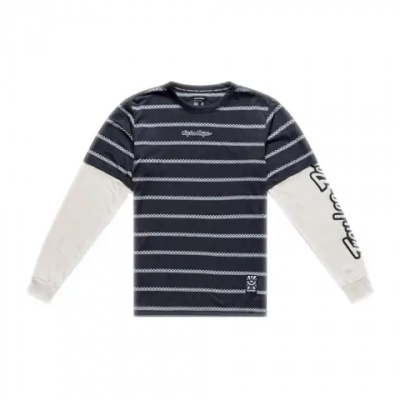 Troy Lee Designs Skyline Fakie Ride Long Sleeve T-Shirt Stripe Carbon