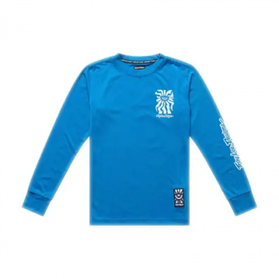 Troy Lee Designs Skyline Ride One Youth LS MTB Jersey One Eye Aero Blue