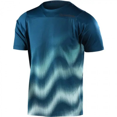 Troy Lee Designs Skyline SS MTB Jersey Wave Jungle Green